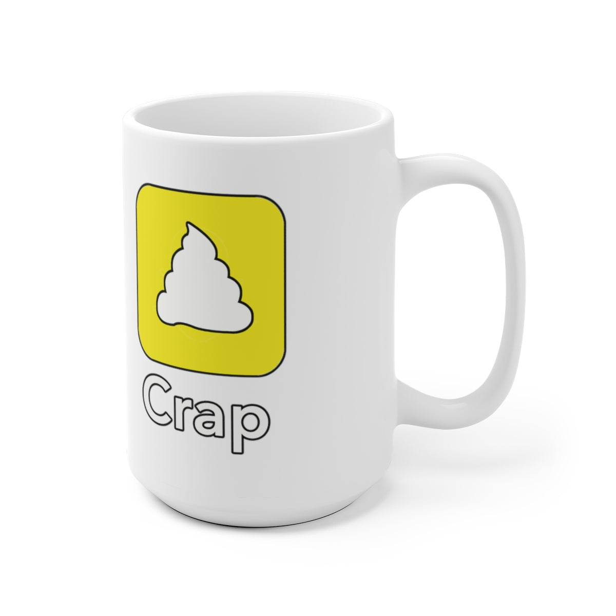 Crap Crapchat Snapchat Parody Funny Mug