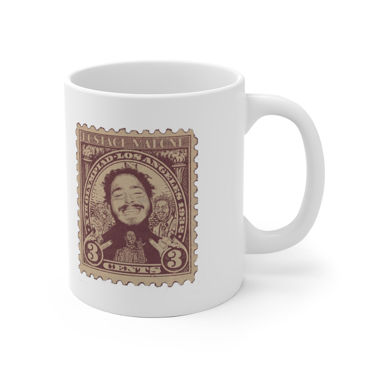 Postage Malone Funny Post Malone Stamp Mug