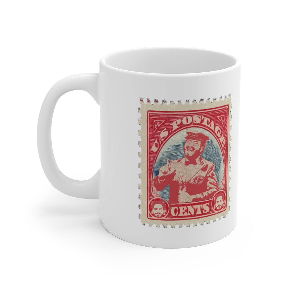 Postage Malone Funny Post Malone Stamp Mug