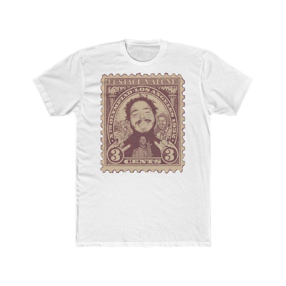 Postage Malone ( Post Malone ) Funny Old Stamp Collage Tee