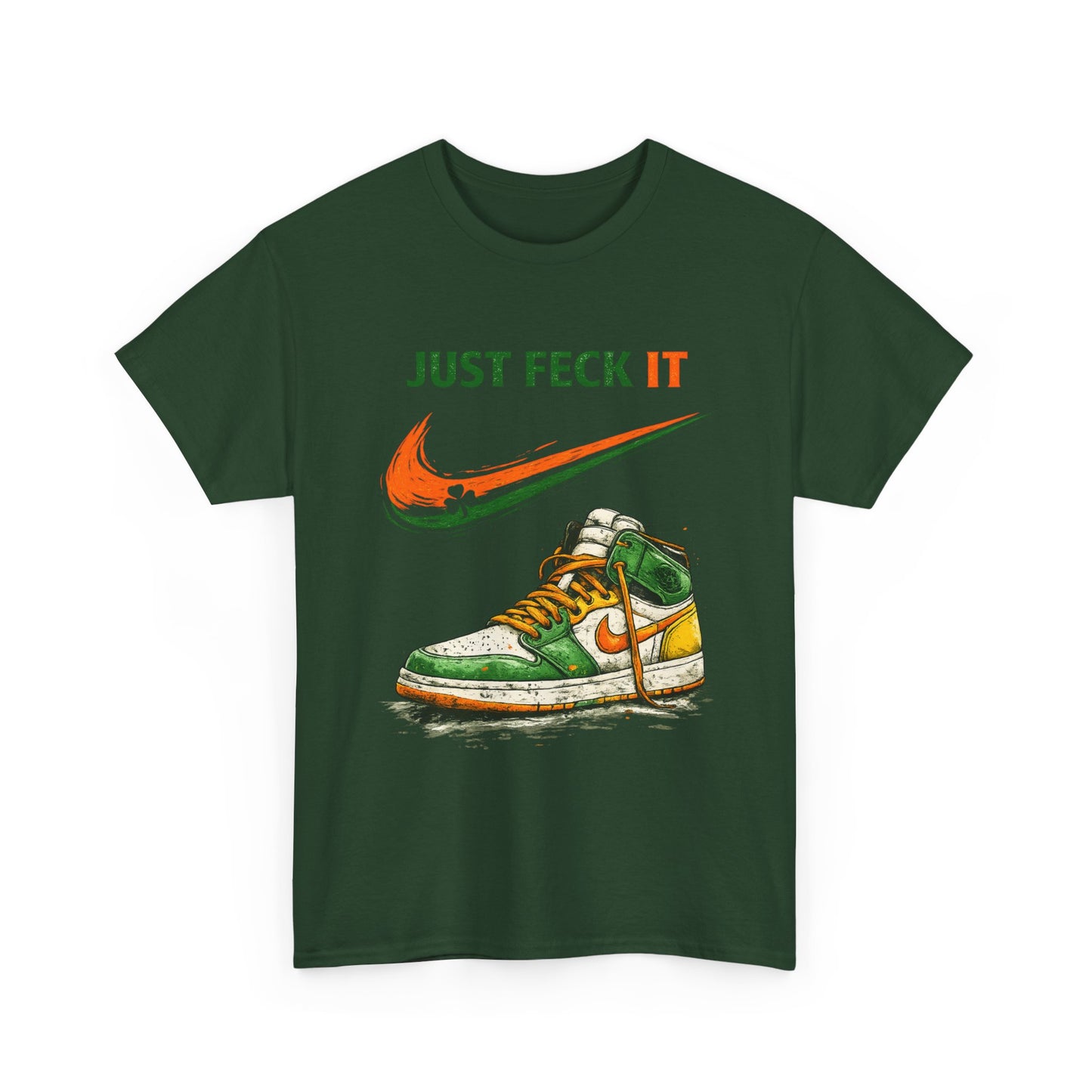 Just Feck It – Irish Parody Sneaker Tee | St. Patrick’s Day Streetwear Shirt