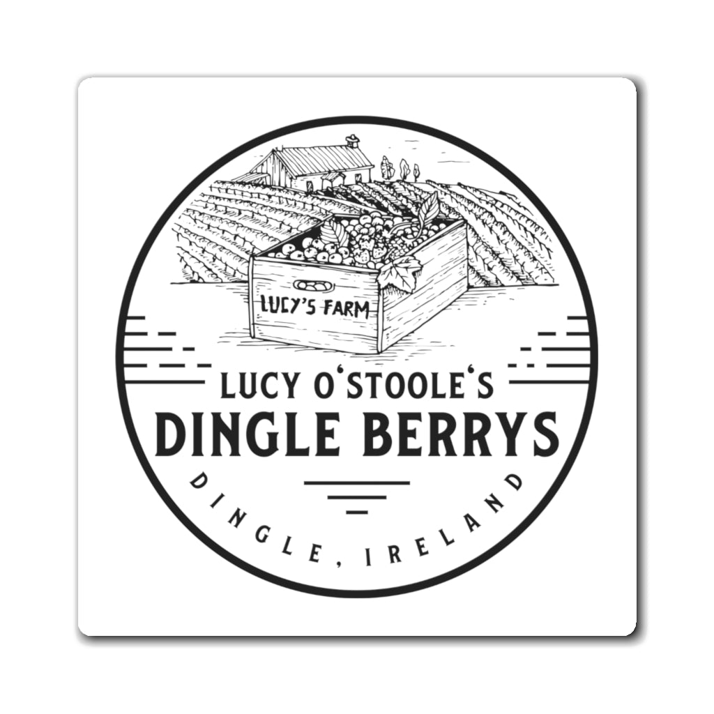 Lucy O'Stoole's Dingle Berry Lucys FarmIreland  Vintage Logo Funny Magnet